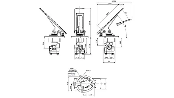 YBV-S Single Service Brake Valve
