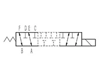 2 Position 6 Way Solenoid Directional Valve